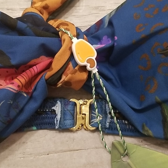 💕FARM RIO💕 Reversible Bandeau Strapless Bikini TOP XS NWT - Picture 5 of 16